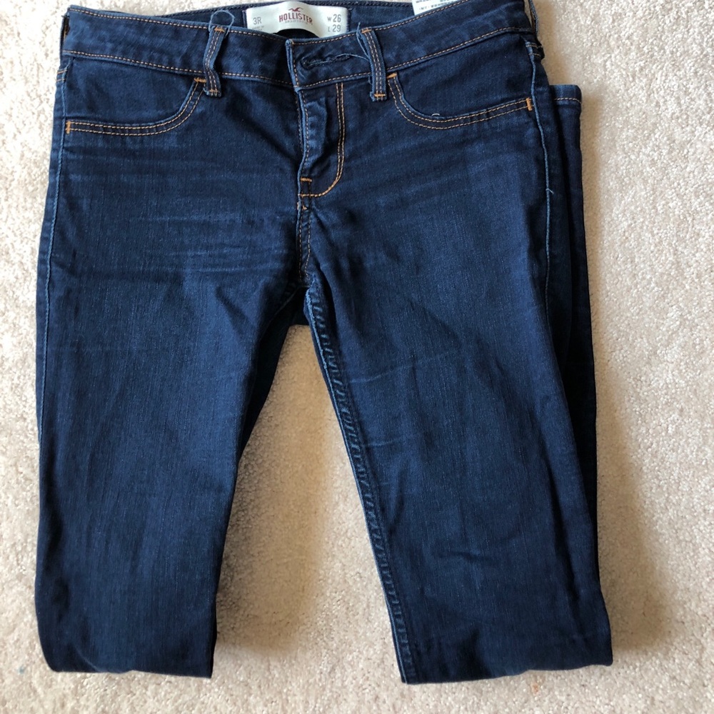 Dark skinny hollister jeans
